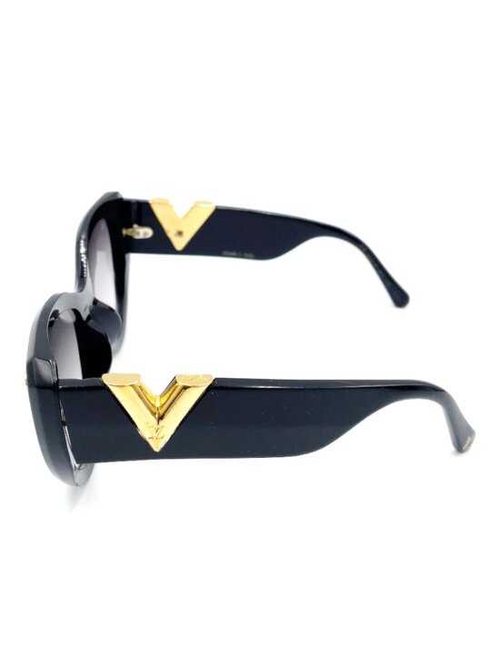 Louis Vuitton New Arrival My Fair Acetate Metal Gold Black Sunglasses Eyewear